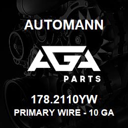 178.2110YW Automann Primary Wire - 10 GA, 100 FT, Yellow | AGA Parts