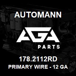 178.2112RD Automann Primary Wire - 12 GA, Red, 100 FT | AGA Parts