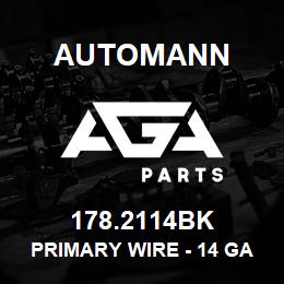 178.2114BK Automann Primary Wire - 14 GA, 100FT, Black | AGA Parts