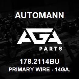 178.2114BU Automann Primary Wire - 14GA, 100FT, Blue | AGA Parts