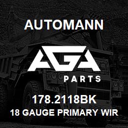 178.2118BK Automann 18 Gauge Primary Wire - 100 FT, Black | AGA Parts