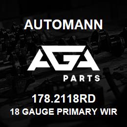 178.2118RD Automann 18 Gauge Primary Wire - 100 FT, Red | AGA Parts