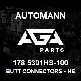 178.5301HS-100 Automann Butt Connectors - Heat Shrink (16-22GA) - 100 Pack | AGA Parts