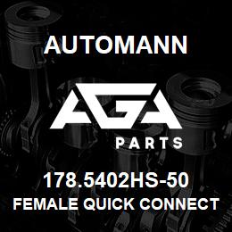178.5402HS-50 Automann Female Quick Connect - Heat Shrink (14-16GA) - 50 Pack | AGA Parts