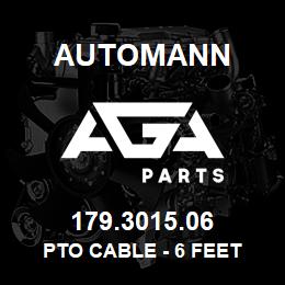 179.3015.06 Automann PTO Cable - 6 Feet | AGA Parts