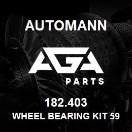 182.403 Automann Wheel Bearing Kit 592A/594A - Free Ground Shipping in the Continental US | AGA Parts