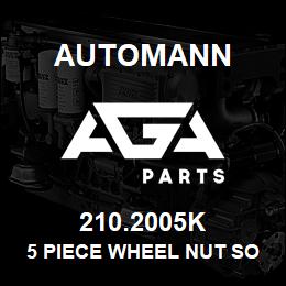 210.2005K Automann 5 Piece Wheel Nut Socket Set | AGA Parts