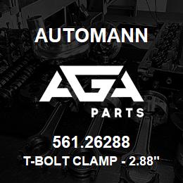 561.26288 Automann T-Bolt Clamp - 2.88" to 3.19" | AGA Parts