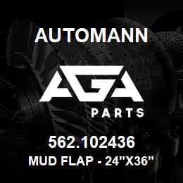 562.102436 Automann Mud Flap - 24"x36" | AGA Parts