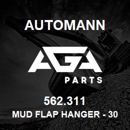 562.311 Automann Mud Flap Hanger - 30.25" Straight, Square Triple Coil | AGA Parts