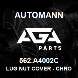 562.A4002C Automann Lug Nut Cover - Chrome, 33mm w Flange Steel | AGA Parts