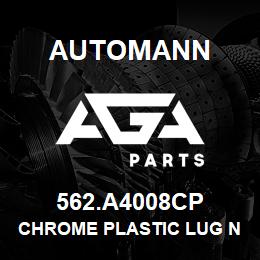 562.A4008CP Automann Chrome Plastic Lug Nut Cover - 33mm Push On, Cylinder | AGA Parts