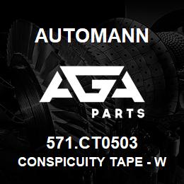 571.CT0503 Automann Conspicuity Tape - White, 2" x 150' | AGA Parts