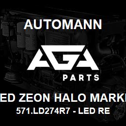 571.LD274R7 - LED Red Zeon Halo Marker Light - 3" x 1.75" Automann 571.LD274R7 - LED Red Zeon Halo Marker Light - 3" x 1.75" | AGA Parts