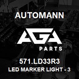571.LD33R3 Automann LED Marker Light - 3/4" Red | AGA Parts