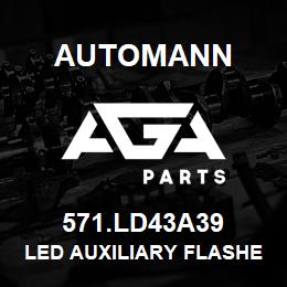 571.LD43A39 Automann LED Auxiliary Flasher - 4" Amber | AGA Parts