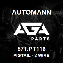 571.PT116 Automann Pigtail - 2 Wire | AGA Parts
