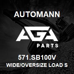 571.SB100V Automann Wide/Oversize Load Sign (Vinyl) | AGA Parts