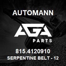 815.4120910 Automann Serpentine Belt - 12 Rib | AGA Parts