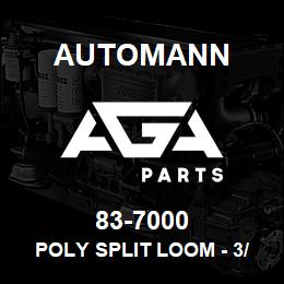 83-7000 Automann Poly Split Loom - 3/8", 8 Feet | AGA Parts