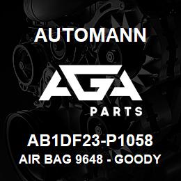 AB1DF23-P1058 Automann Air Bag 9648 - Goodyear 1R12398, IHC 2027911C1, 2027911C2, 2027911C3 | AGA Parts