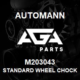 M203043 Automann Standard Wheel Chock - 7.5" Height x 9.25" Length x 5.5" Width | AGA Parts