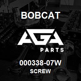 000338-07W Bobcat SCREW | AGA Parts