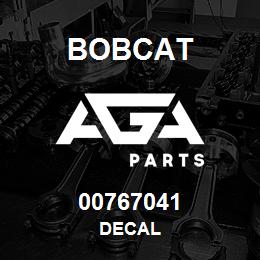 00767041 Bobcat DECAL | AGA Parts
