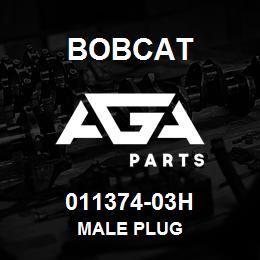 011374-03H Bobcat MALE PLUG | AGA Parts