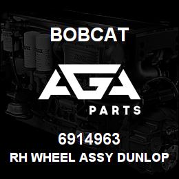 6914963 Bobcat RH WHEEL ASSY DUNLOP | AGA Parts