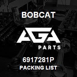 6917281P Bobcat PACKING LIST | AGA Parts