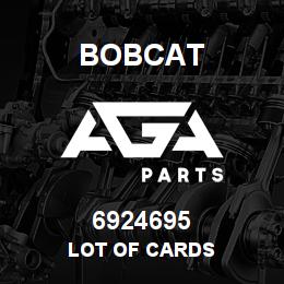 6924695 Bobcat LOT OF CARDS | AGA Parts