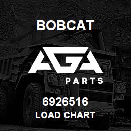 6926516 Bobcat LOAD CHART | AGA Parts