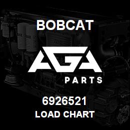 6926521 Bobcat LOAD CHART | AGA Parts