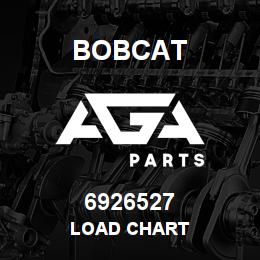 6926527 Bobcat LOAD CHART | AGA Parts