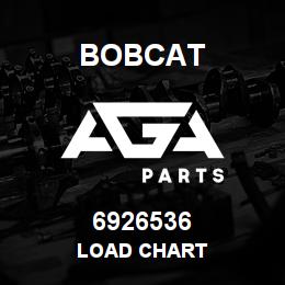 6926536 Bobcat LOAD CHART | AGA Parts