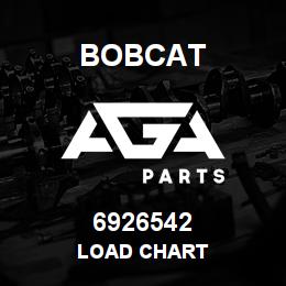 6926542 Bobcat LOAD CHART | AGA Parts