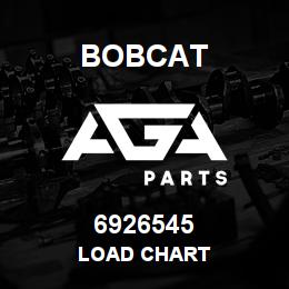 6926545 Bobcat LOAD CHART | AGA Parts