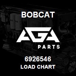 6926546 Bobcat LOAD CHART | AGA Parts