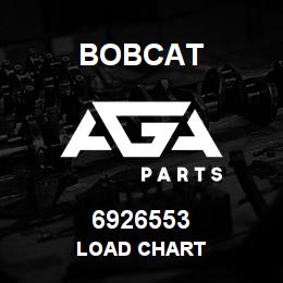 6926553 Bobcat LOAD CHART | AGA Parts