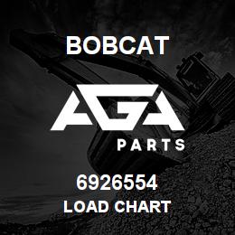 6926554 Bobcat LOAD CHART | AGA Parts