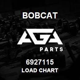 6927115 Bobcat LOAD CHART | AGA Parts