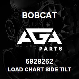6928262 Bobcat LOAD CHART SIDE TILT CARRIAGE | AGA Parts