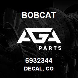 6932344 Bobcat DECAL, CO | AGA Parts