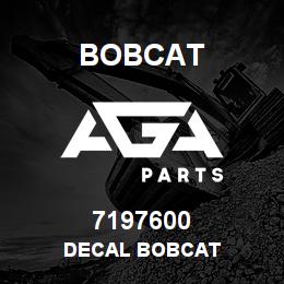 7197600 Bobcat DECAL BOBCAT | AGA Parts
