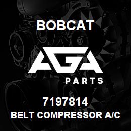 7197814 Bobcat BELT COMPRESSOR A/C | AGA Parts