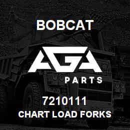 7210111 Bobcat CHART LOAD FORKS | AGA Parts