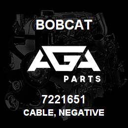 7221651 Bobcat CABLE, NEGATIVE | AGA Parts