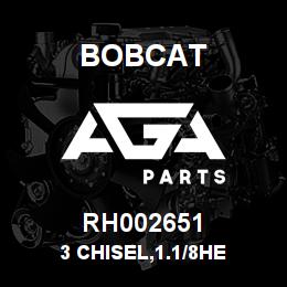 RH002651 Bobcat 3 CHISEL,1.1/8HE | AGA Parts