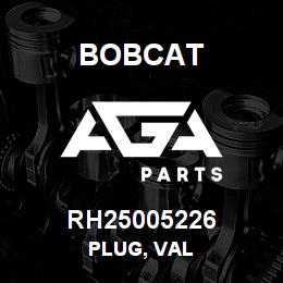 RH25005226 Bobcat PLUG, VAL | AGA Parts